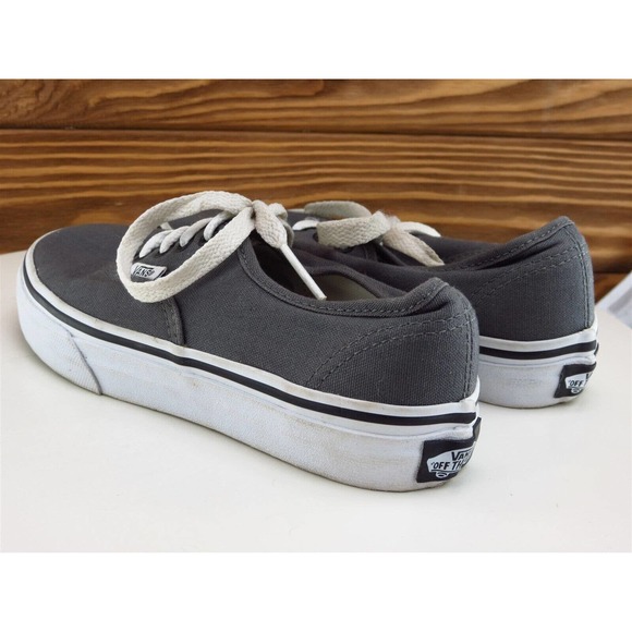 VANS Shoes Sz 13.5 Sneaker‎ Boys Youth Gray Fabric Lace Up Medium - Picture 9 of 11
